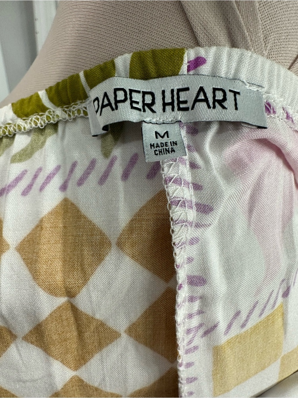 Paper heart floral Patch work print cutout - Picture 3 of 3